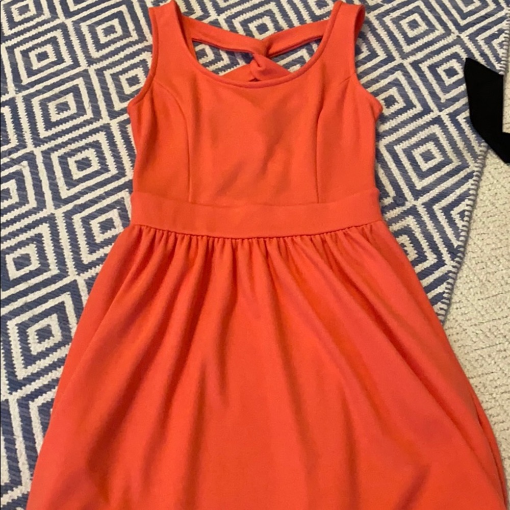 Pretty pink dress with strap he back